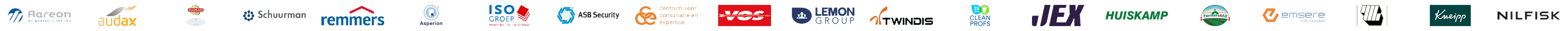 Logo's van opdrachtgevers, rij 2