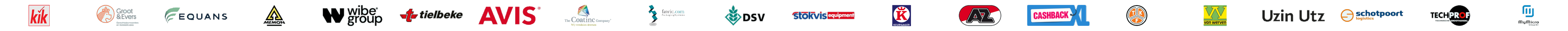 Logo's van opdrachtgevers, rij 3